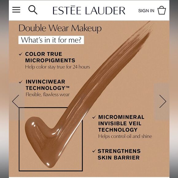 New Unopened Estee Lauder Double Wear Makeup 2N1 Desert Beige 1 FL. OZ. / 30 ml - Picture 8 of 9